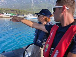 Marmaris Orhaniye'de 'deniz koruyuculuğu sistemi' başladı