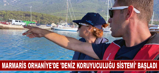 Marmaris Orhaniye'de 'deniz koruyuculuğu sistemi' başladı