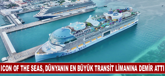 Titanik’ten 5 kat büyük kruvaziyer dünyanın en büyük transit limanına demir attı