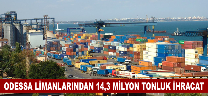 Odessa limanlarından 14,3 milyon tonluk tarım ihracat