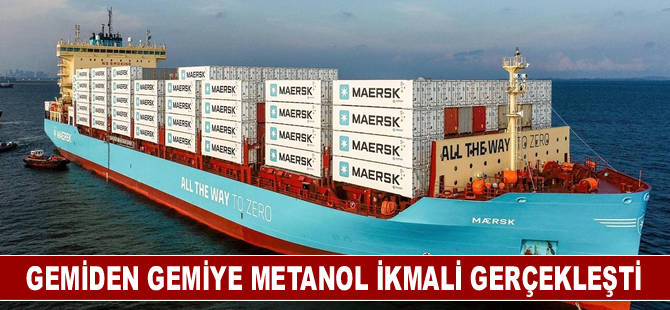 Gemiden gemiye metanol ikmali gerçekleşti