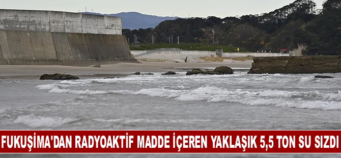 Fukuşima'dan radyoaktif madde içeren yaklaşık 5,5 ton su sızdı