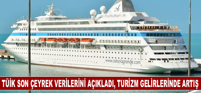 TÜİK son çeyrek verilerini açıkladı, turizm gelirleri yüzde 17 arttı