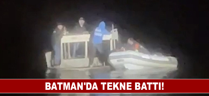 Batman'da tekne battı!