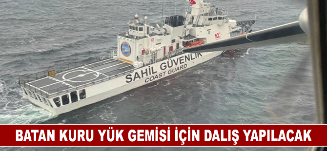 Marmara Denizi'nde batan kuru yük gemisi için dalış yapılacak