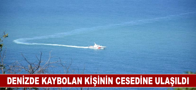 Denizde kaybolan kişinin cesedine ulaşıldı