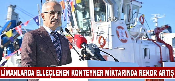 Limanlarda elleçlenen konteyner miktarında şubatta rekor artış