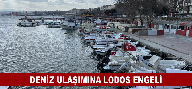 Deniz ulaşımına lodos engeli