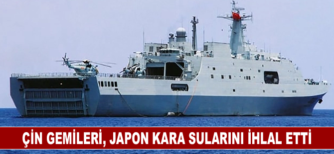 Çin gemileri, Japon kara sularını ihlal etti