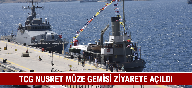 Bodrum'da, TCG Nusret Müze Gemisi ziyarete açıldı