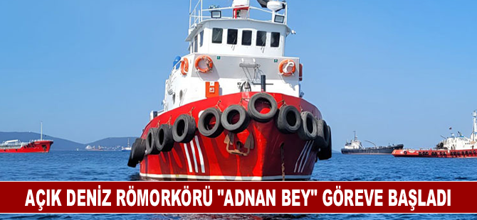 Açık deniz römorkörü "Adnan Bey" göreve başladı