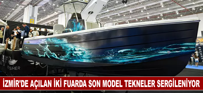 İzmir'de açılan iki fuarda son model tekneler ve antikalar sergileniyor