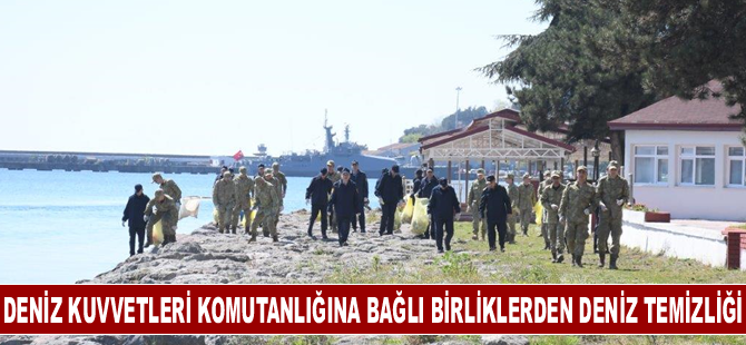 Deniz Kuvvetleri Komutanlığına bağlı birliklerden deniz temizliği