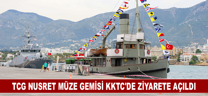 TCG Nusret Müze Gemisi KKTC'de ziyarete açıldı