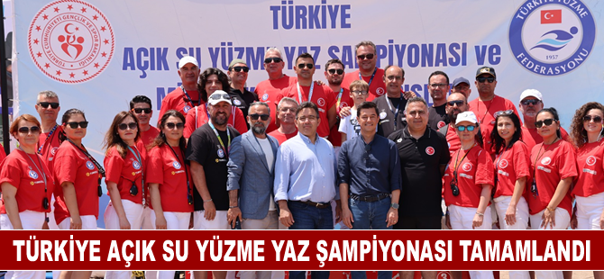 Türkiye Açık Su Yüzme Yaz Şampiyonası tamamlandı