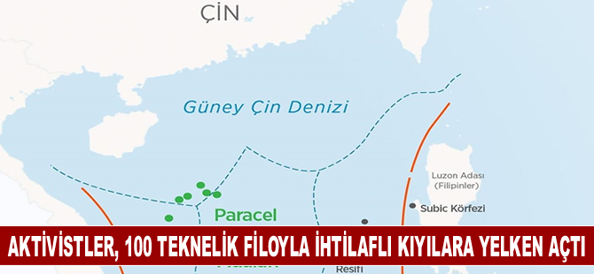 Aktivistler, 100 teknelik filoyla ihtilaflı kıyılara yelken açtı