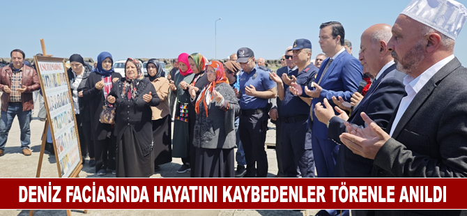 Deniz faciasında hayatını kaybeden 38 kişi törenle anıldı