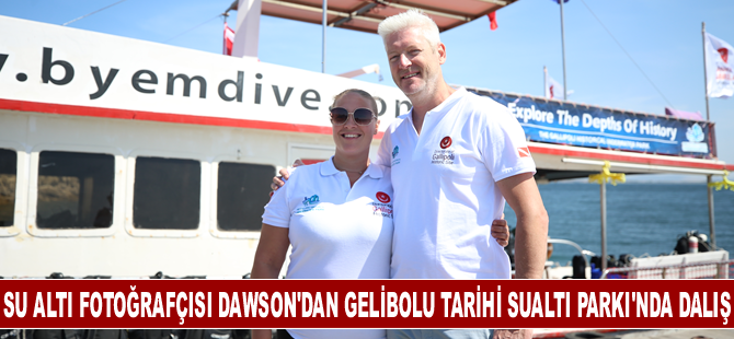 Su altı fotoğrafçısı Dawson Gelibolu Tarihi Sualtı Parkı'ndaki batıklara dalış yaptı