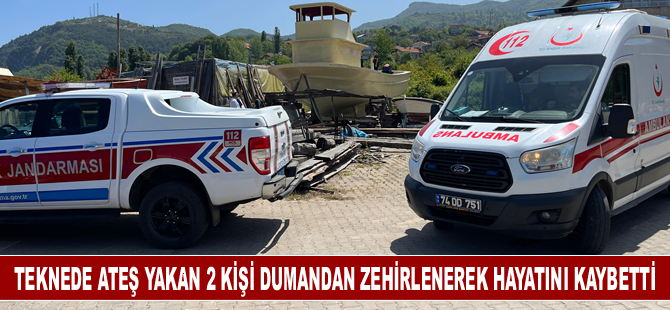 Teknede ateş yakan 2 kişi dumandan zehirlenerek hayatını kaybetti