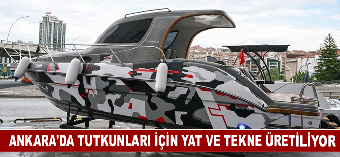 Ankara'da tutkunları için yat ve tekne üretiliyor