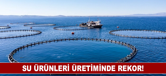 Su ürünleri üretiminde rekor kırıldı