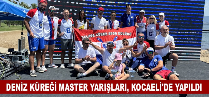 Deniz Küreği Master Yarışları, Kocaeli'de yapıldı