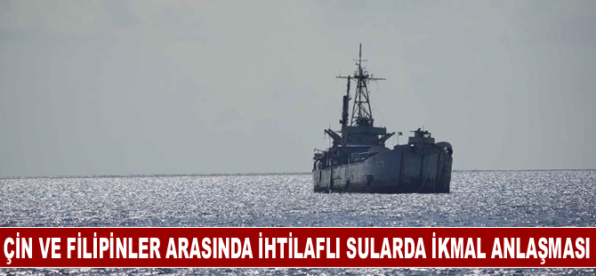 Çin ve Filipinler arasında ihtilaflı sularda ikmal anlaşması