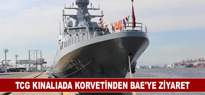 TCG Kınalıada korvetinden BAE'yi ziyaret