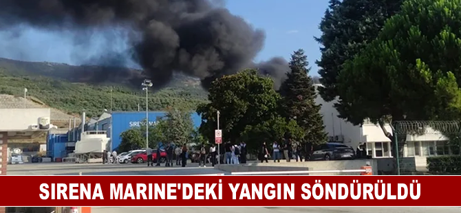 Sirena Marine’deki yangın söndürüldü