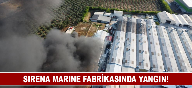 Sirena Marine fabrikasında yangın!