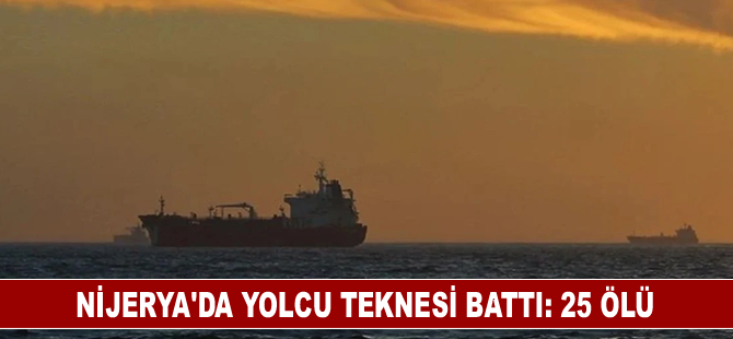 Nijerya'da yolcu teknesi battı: 25 ölü