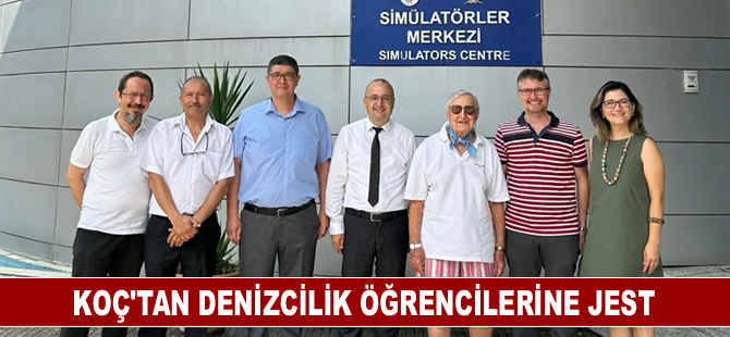 Koç'tan denizcilik öğrencilerine jest