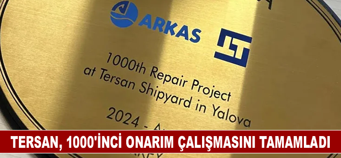 Tersan Tersanesi, 1000'inci onarım çalışmasını tamamladı