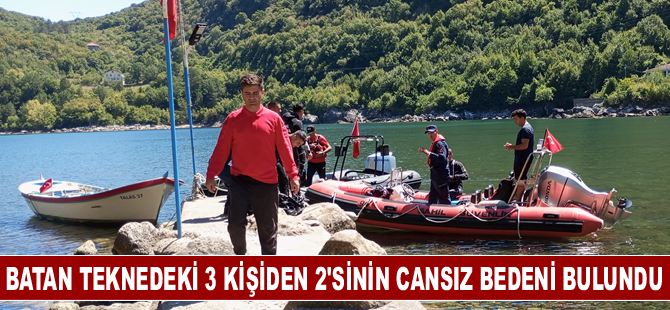 Batan teknedeki 3 kişiden 2'sinin cansız bedeni bulundu