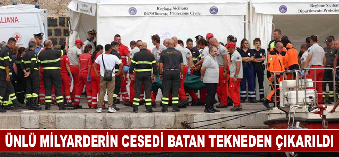 Ünlü milyarderin cesedi batan tekneden çıkarıldı