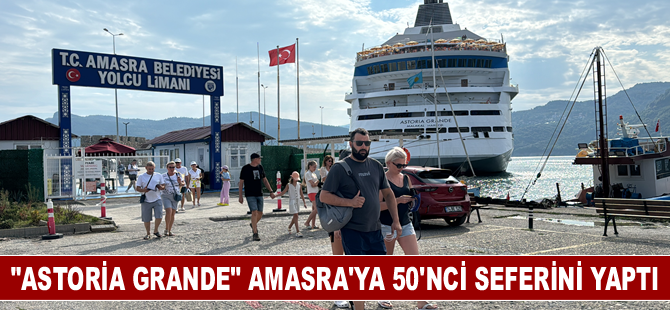 "Astoria Grande" Amasra'ya 50'nci seferini yaptı