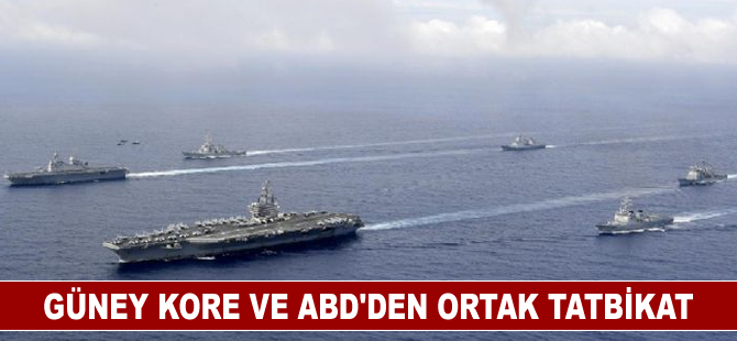 Güney Kore ve ABD'den ortak tatbikat