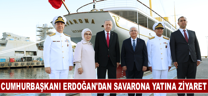 Cumhurbaşkanı Erdoğan'dan Savarona yatına ziyaret