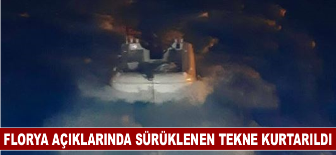 Florya açıklarında sürüklenen tekne kurtarıldı