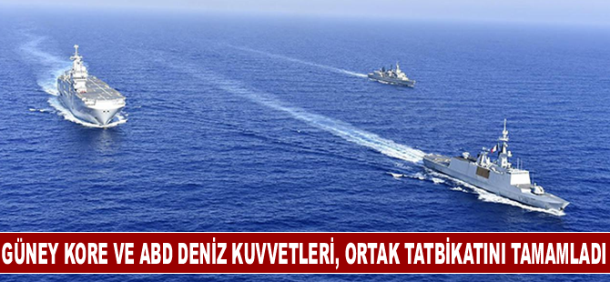 Güney Kore ve ABD Deniz Kuvvetleri, ortak tatbikatını tamamladı