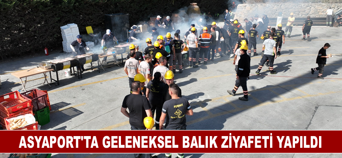 Asyaport’ta geleneksel balık ziyafeti yapıldı