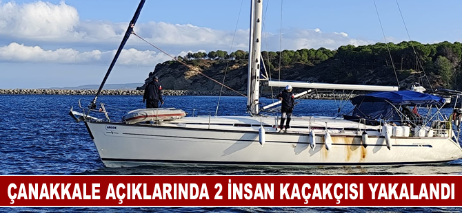 Çanakkale açıklarında 79 düzensiz göçmen ile 2 insan kaçakçısı yakalandı