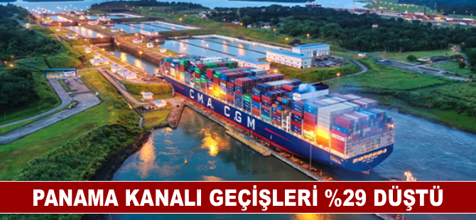 Panama Kanalı geçişleri %29 düştü