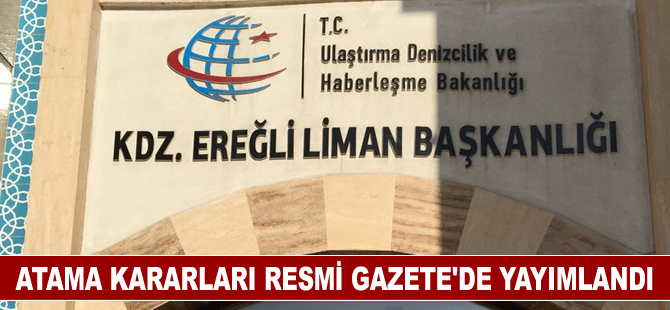 Atama kararları Resmi Gazete'de yayımlandı