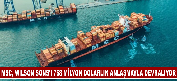 MSC, Wilson Sons'ı 768 milyon dolarlık bir anlaşmayla devralıyor