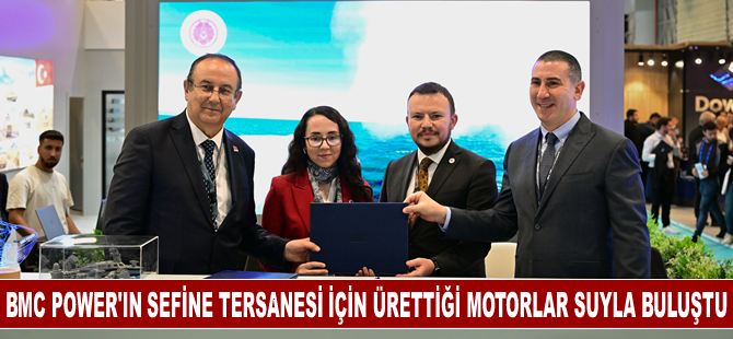 BMC POWER'ın Sefine Tersanesi için ürettiği motorlar suyla buluştu