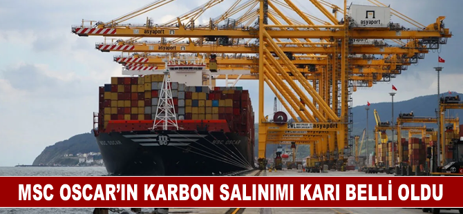 Asyaport'ta elektriği kıyıdan alan konteyner gemisinin karbon salınımı karı belli oldu