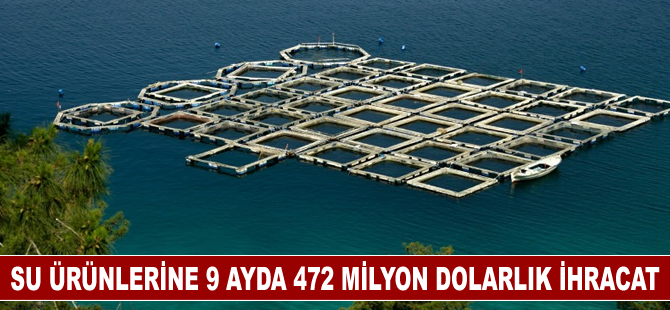 Su ürünlerine 9 ayda 472 milyon dolarlık ihracat