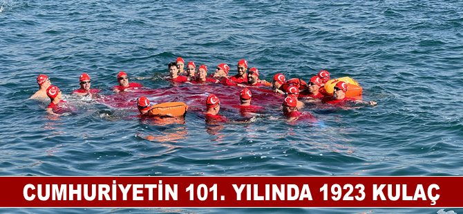 Yüzücüler, Cumhuriyetin 101. yılında 1923 kulaç attı