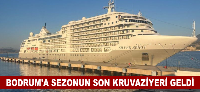 Bodrum'a sezonun son kruvaziyeri geldi